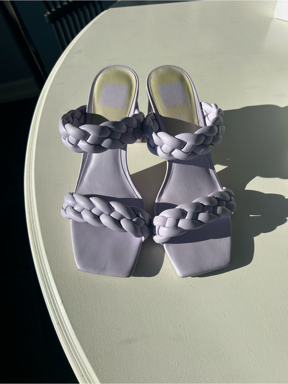 Dolce Vita Lilac Braided Strap Slide Heels